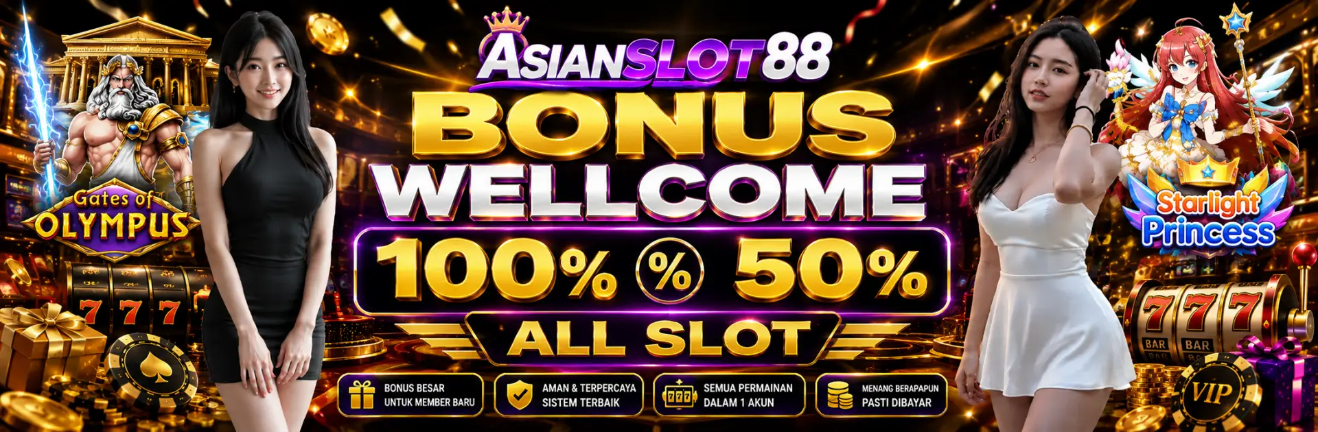BONUS WELLCOME 100%